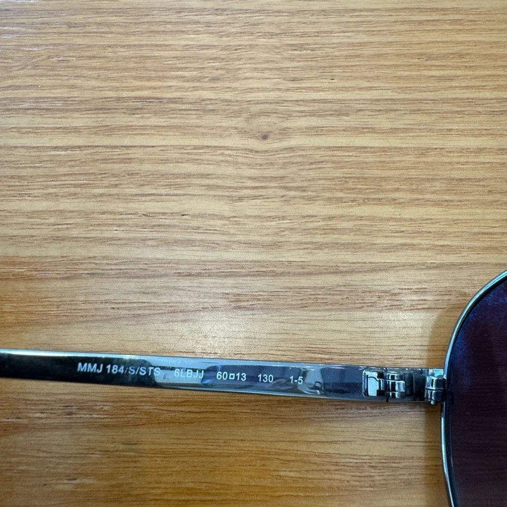Marc By Marc Jacobs Black and Purple Aviator‎ Sunglasses